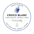 Luxe Homme - Croco blanc - Fondant Jelly, fabriqué en France