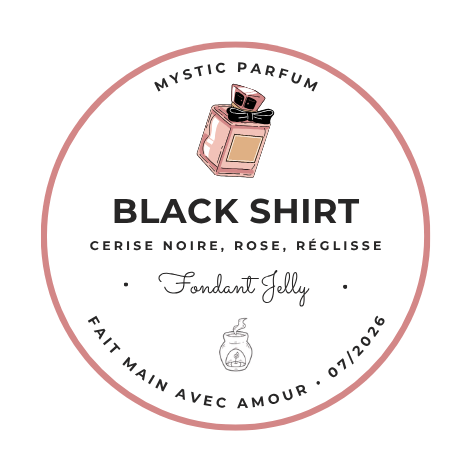Luxe Femme - Black shirt - Fondant Jelly, fabriqué en France