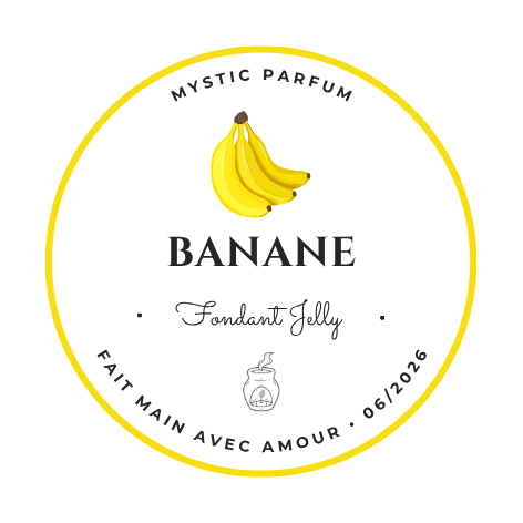 Banane - Fondant Jelly, fabriqué en France