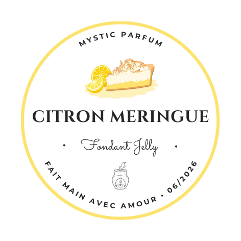 Citron meringué - Fondant Jelly, fabriqué en France