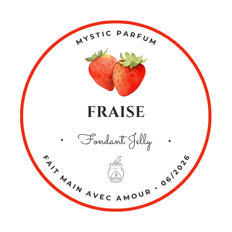 Fraise - Fondant Jelly, fabriqué en France