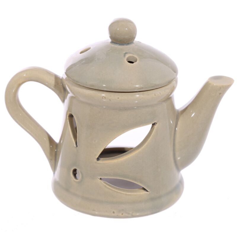 Brûleur gris Théière Avec Couvercle