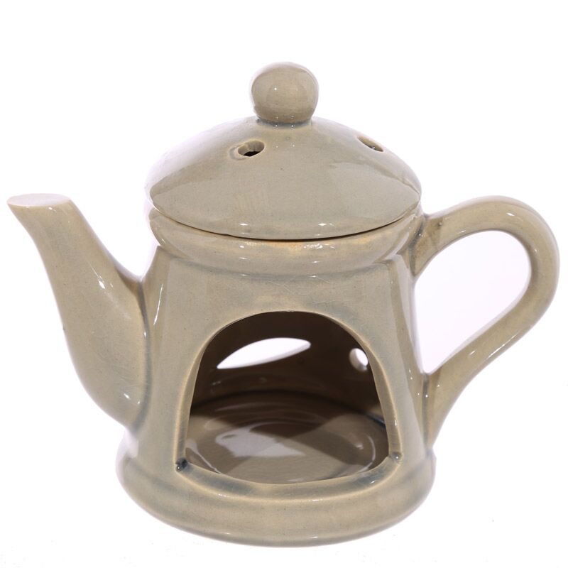 Brûleur gris Théière Avec Couvercle