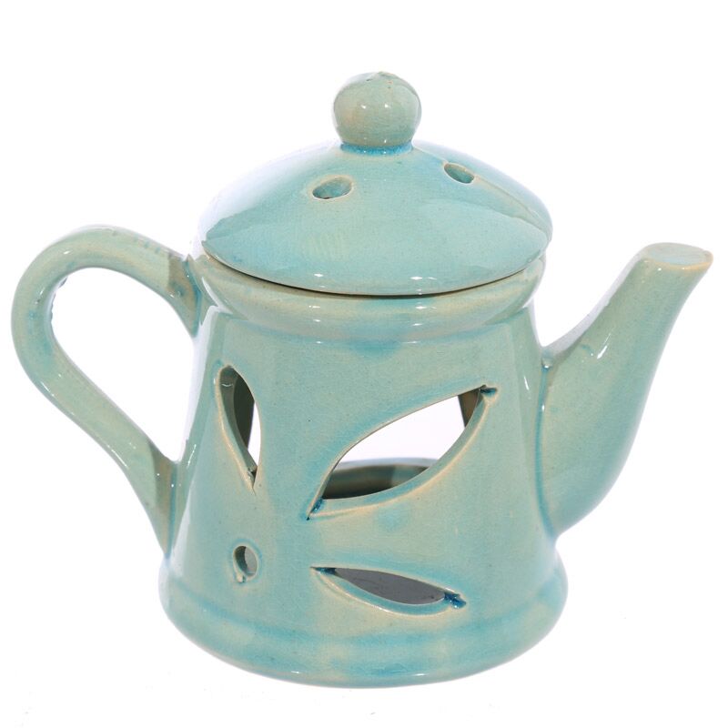 Brûleur bleu Théière Avec Couvercle
