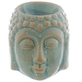 Brûleur bleu en céramique - Petite tête de Bouddha