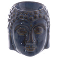 Brûleur bleu violet en céramique - Petite tête de Bouddha