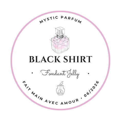 Black shirt - Fondant Jelly, fabriqué en France