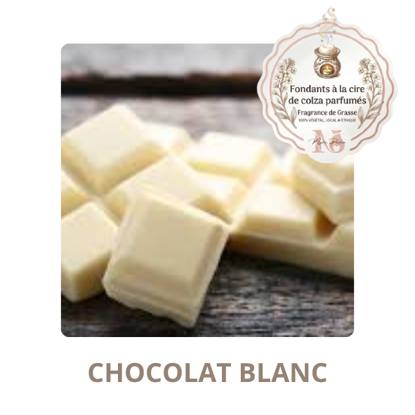 Chocolat blanc - fondant parfumé, fabriqué en France