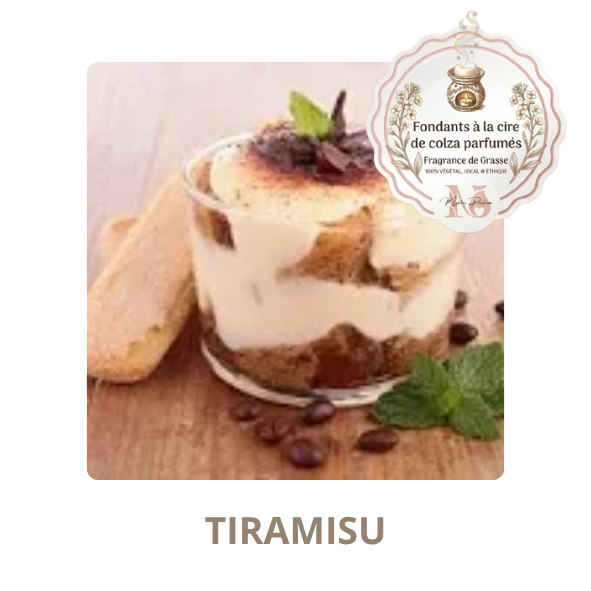 Tiramisu - fondant parfumé, fabriqué en France