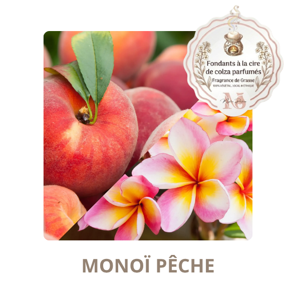 Monoï pêche - fondant parfumé, fabriqué en France
