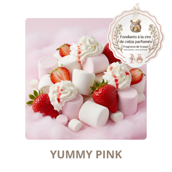Yummy pink - fondant parfumé, fabriqué en France