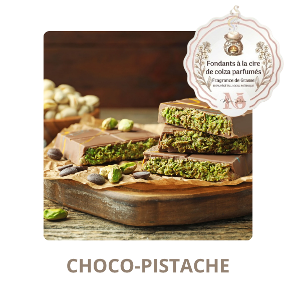 Choco pistache - fondant parfumé, fabriqué en France