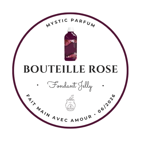 Bouteille rose - Fondant Jelly, fabriqué en France